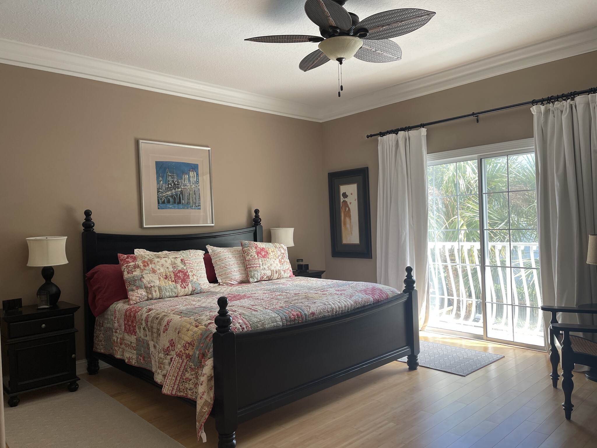 Primary bedroom overlooking pool - 365 Royal Caribbean Ct