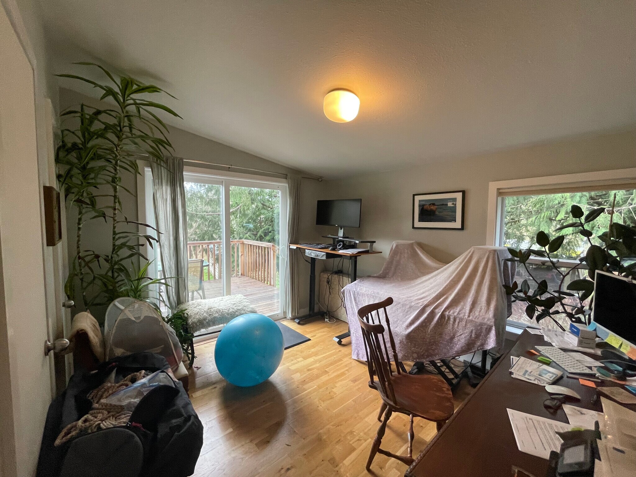 Bedroom with deck facing backyard - 126 Charlie Ln