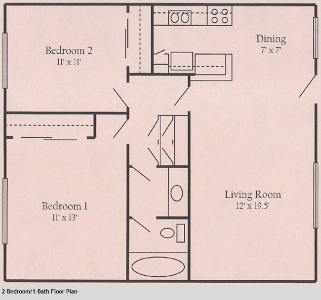 2BR/1BA - Aldea at Mesa College