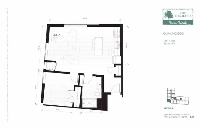 Floorplan - The Theodore Apartments 55+