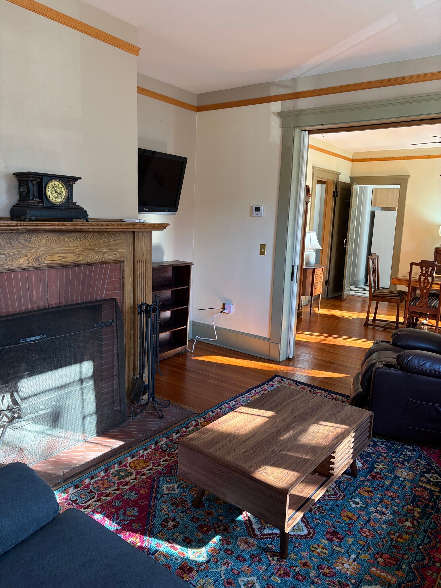 Living Room Fireplace - 163 Dwight St