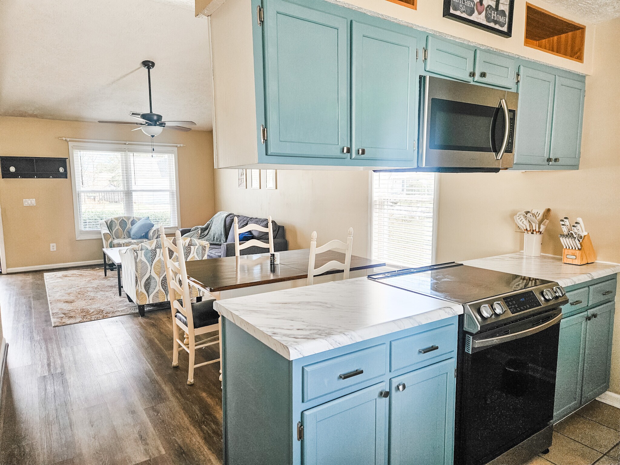 Open concept LR, DR & kitchen, so the conversations can keep flowing! - 2127 Winter Moss Ln