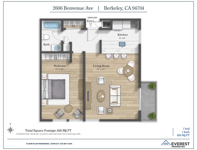 Floorplan - 2606 Benvenue Ave