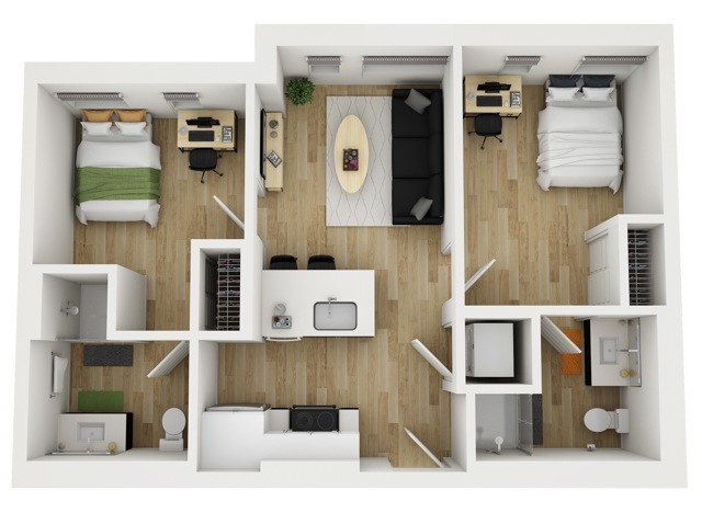 2x2 D - HERE Seattle Student Apartments