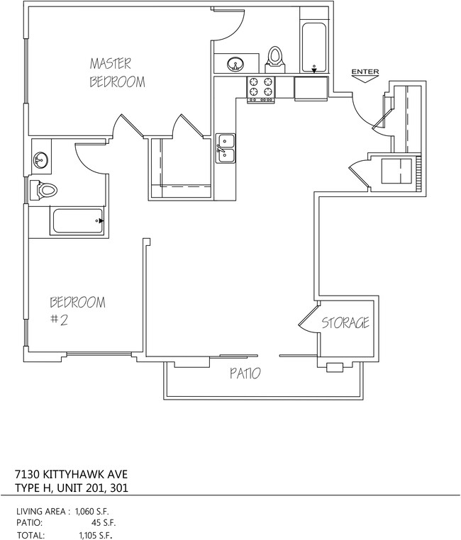 Floorplan - 7130 Kittyhawk Ave