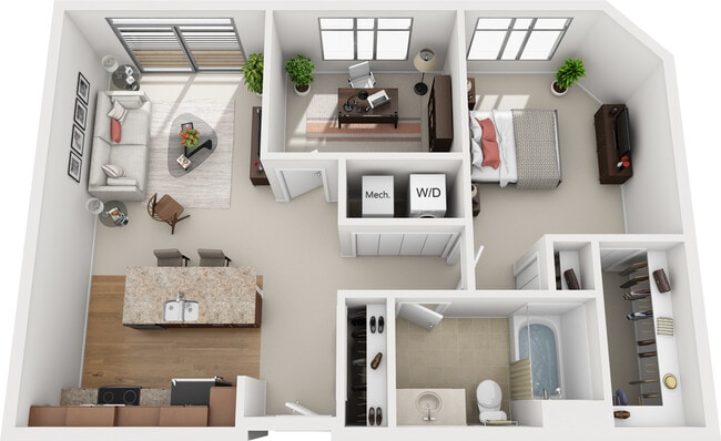 Floorplan - The Enclave Luxury Apartments