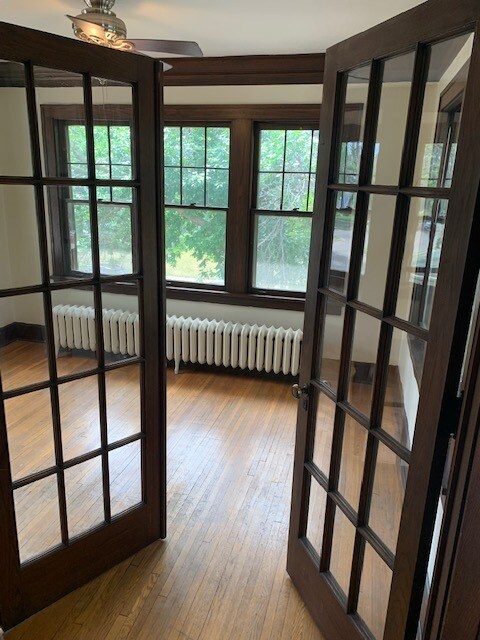 French doors to large south facing sunroom - 819 Laurel Ave
