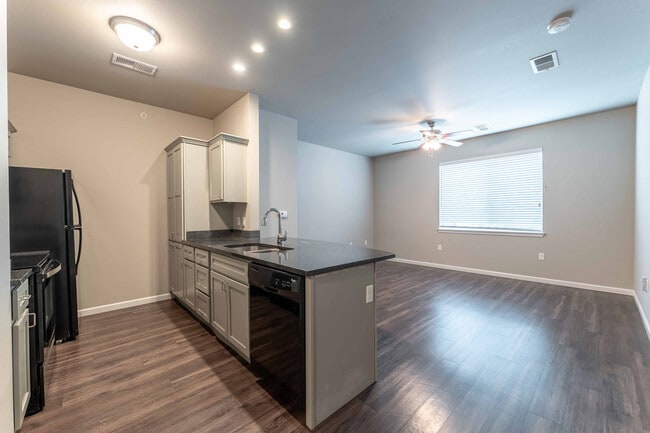 Laney Studio Kitchen and Living Space - Coryell Commons