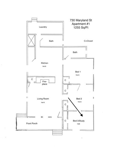 Floor Plan - 730 Maryland St
