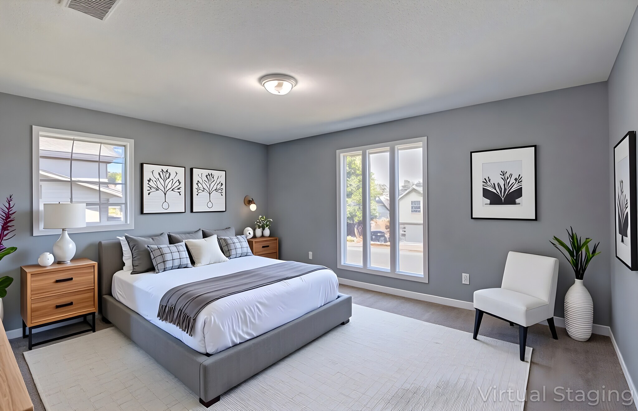 AI Staged Bedroom - 11315 Ethan Allen Dr