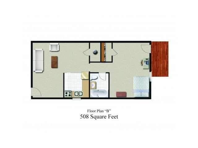 Floor Plan B - 606 Dry Grove