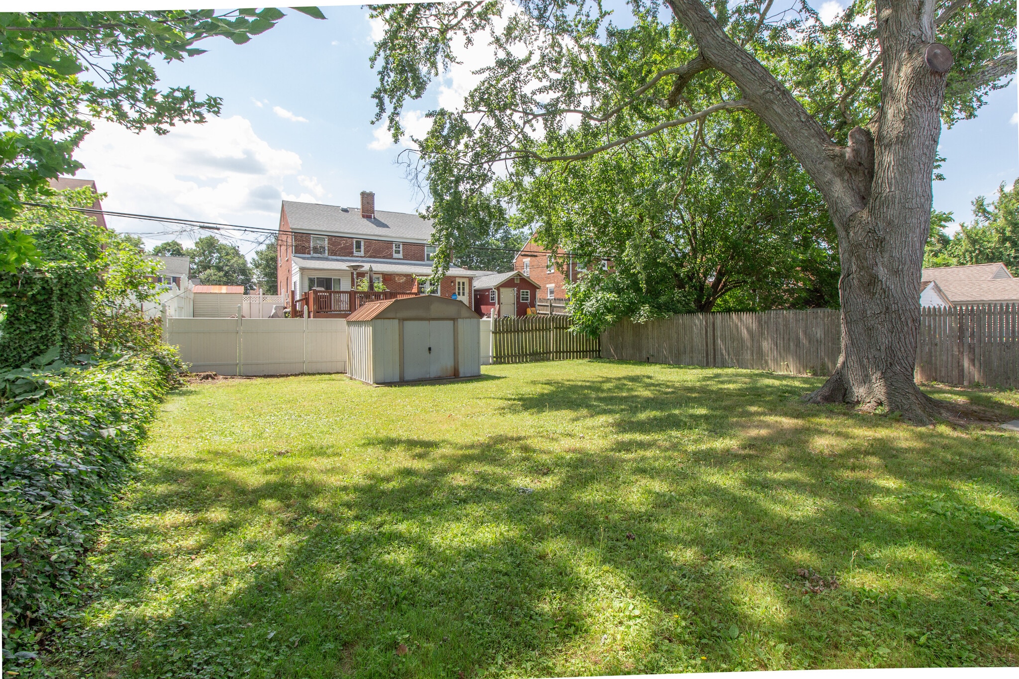 Rear Yard with Shed - 114 Harding Ave