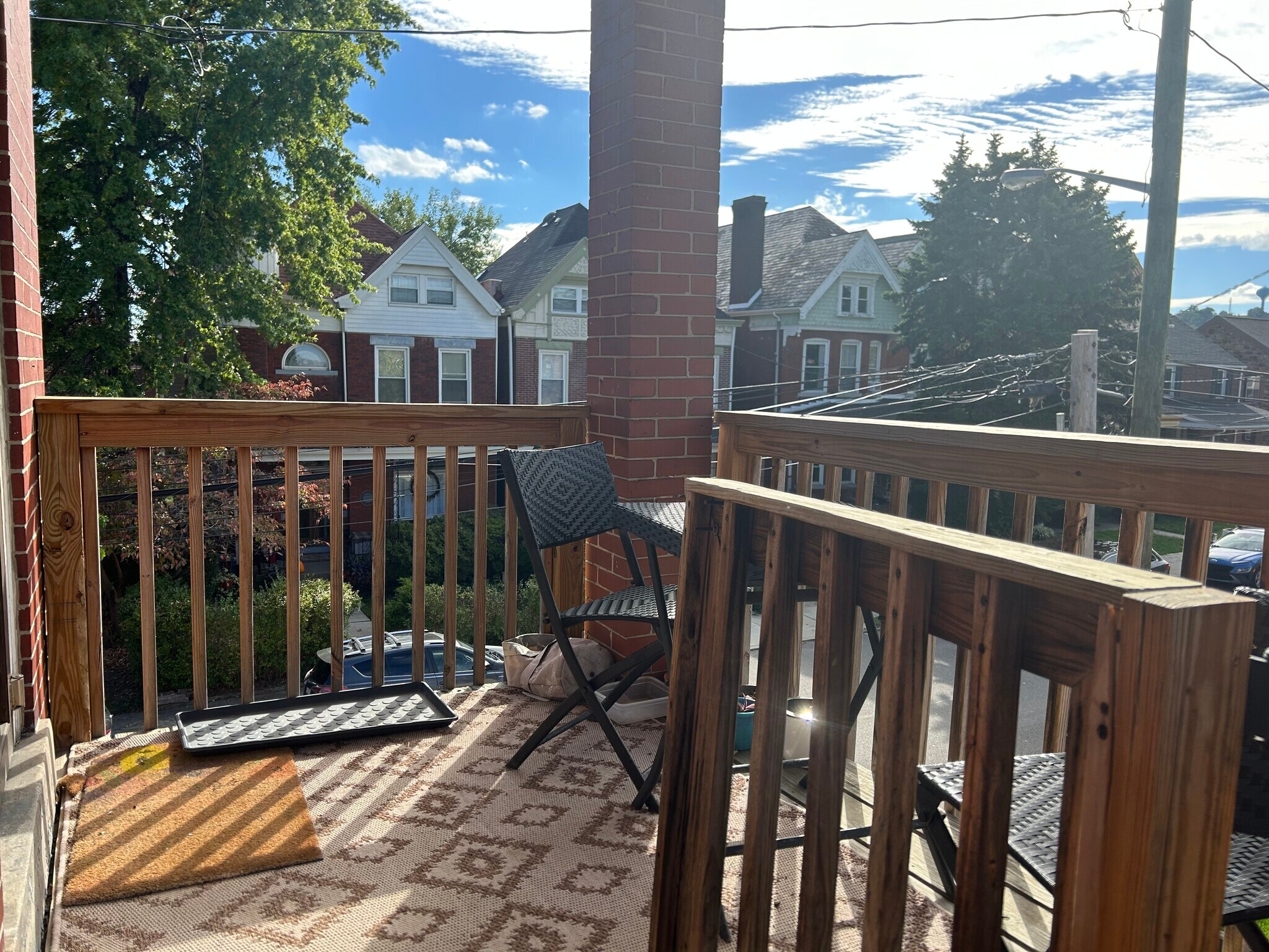 2nd Story Balcony Porch - 376 S Evaline St