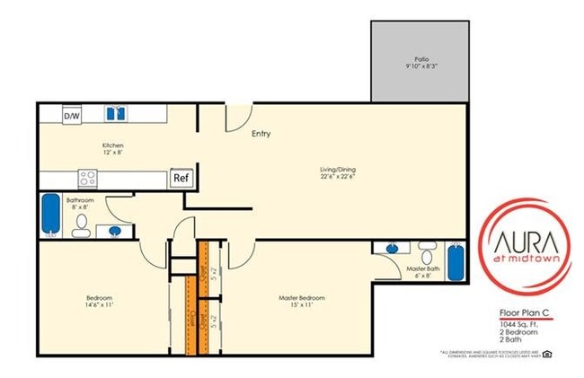 Floorplan - Aura at Midtown