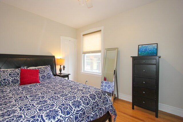 Bedroom #1 --that's a king-sized bed - 414 S Harvey Ave
