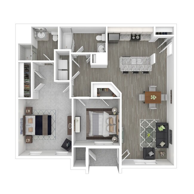 Birch 2 Bedroom/2 Bath 3D - Liberty Park Apartments