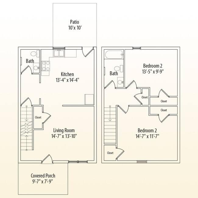 Floorplan - Towns on Evelyn