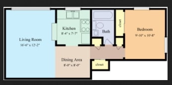 1BR/1BA - McNichols Apartments