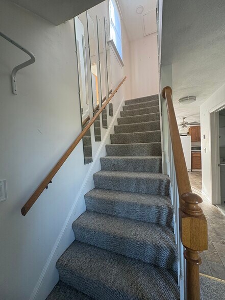 staircase to upstairs - 183 Walnut Hill Rd