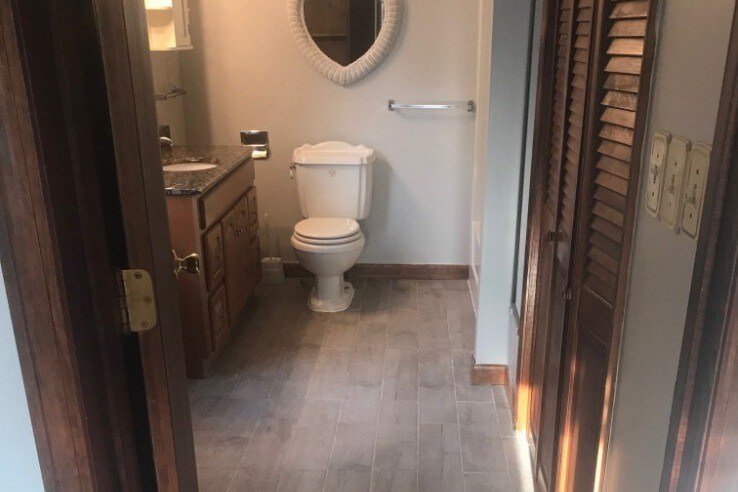 2nd Bathroom-Tiled Floor - 324 Laurel St