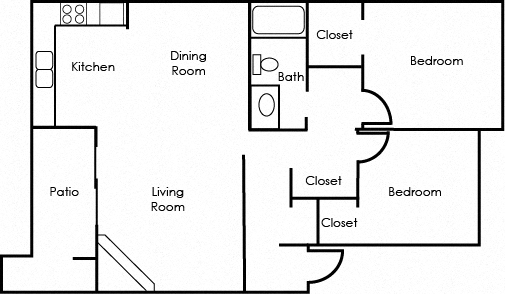 Floorplan - Sagecliff Apartments