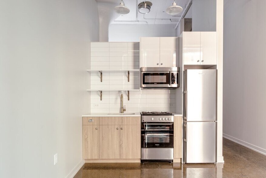 Custom cabinets and Stainless steel appliances - 154 W Erie St