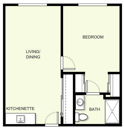 1BR/1BA - The Remington