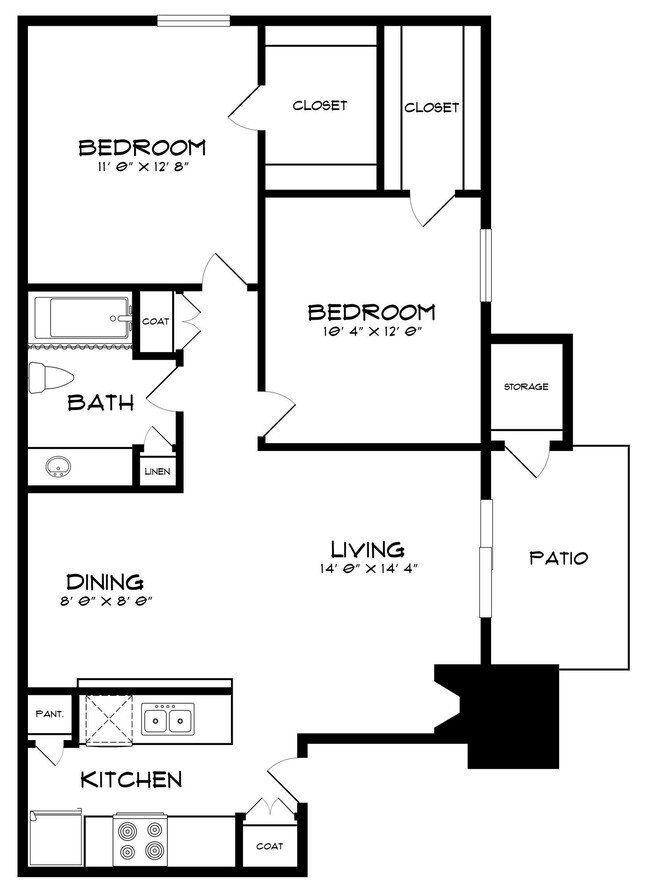 Floorplan - Pine Oaks Apartments