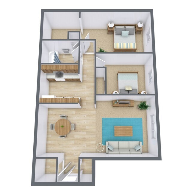 Floorplan - Bradbury Apartments
