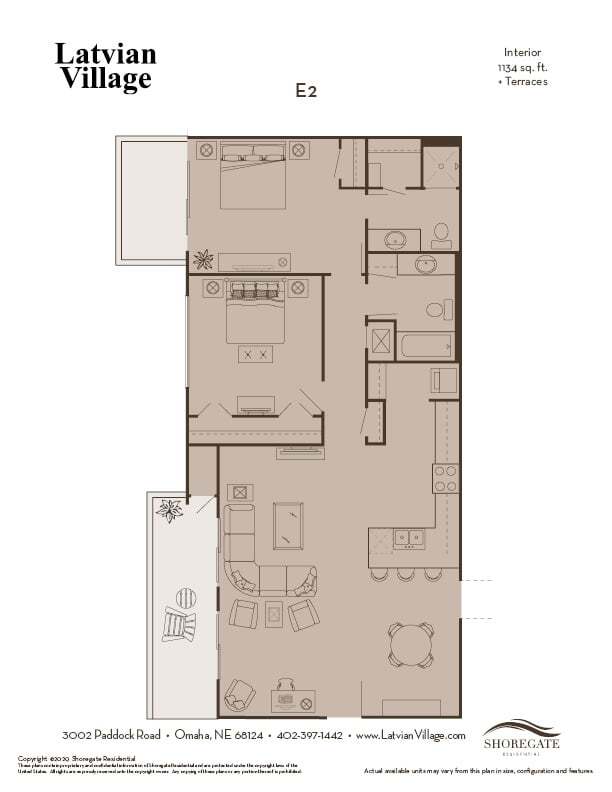 Floorplan - Latvian Village Apartments