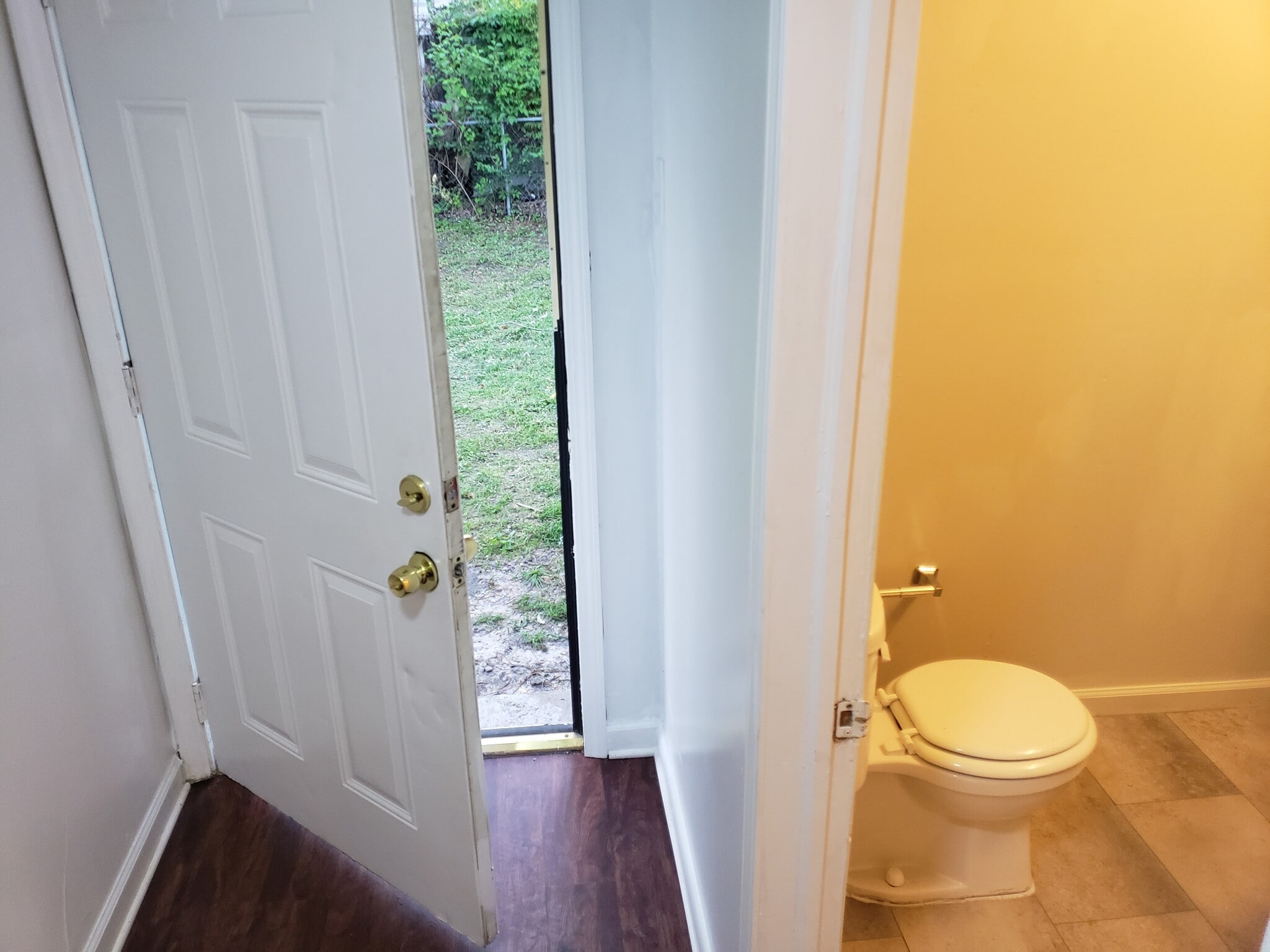 Back door to fenced in yard near bathroom #2 - 43 Lissner Ave