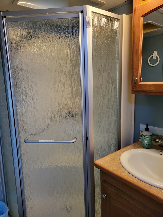 Bathroom with shower, no tub. - 106 Mountain Shore Dr