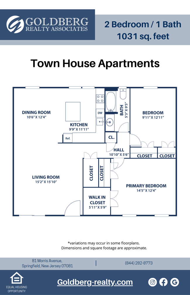 Floorplan - Town House Apartments