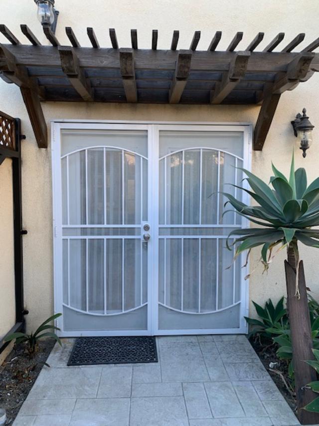 French door entry with security screen doors - 13405 Burbank Blvd