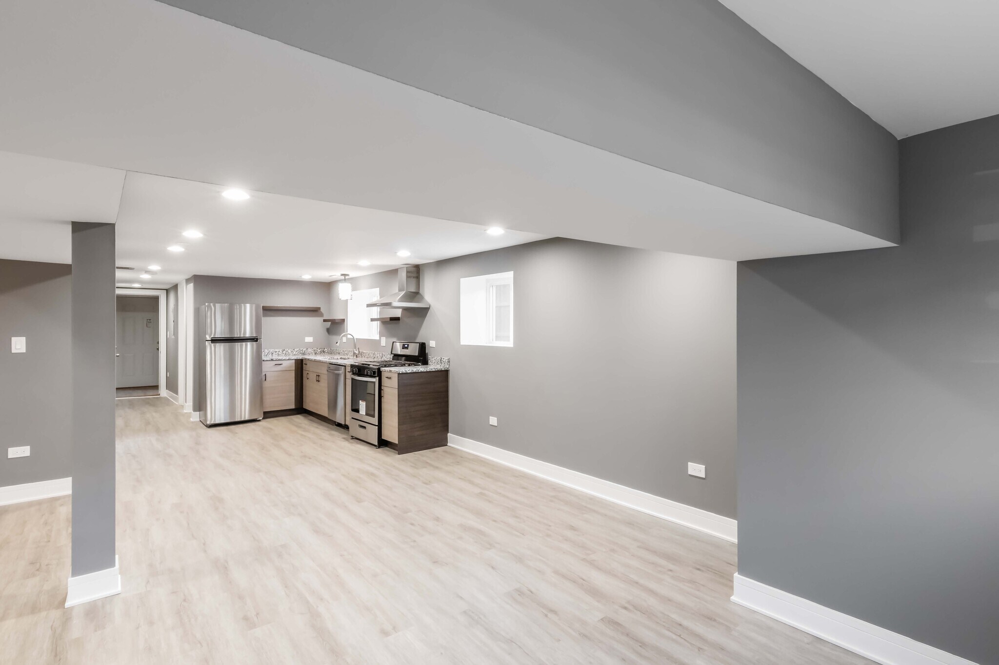 Living space (floors different now) - 634 N Hamlin Ave