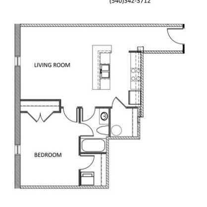 1BR/1BA - The Hancock Building