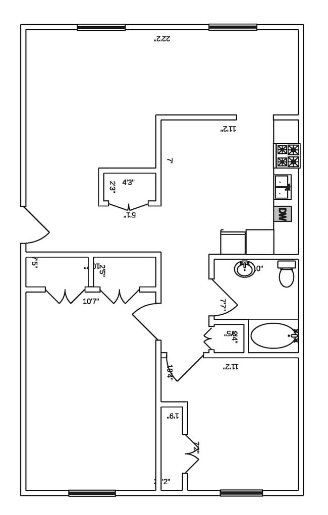 Floor-plan - Waverly Flatz