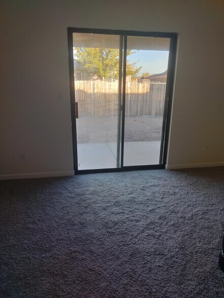 Patio is off Master bedrrom, nice patio out back, very provate setting - 8396 E Stevens Dr