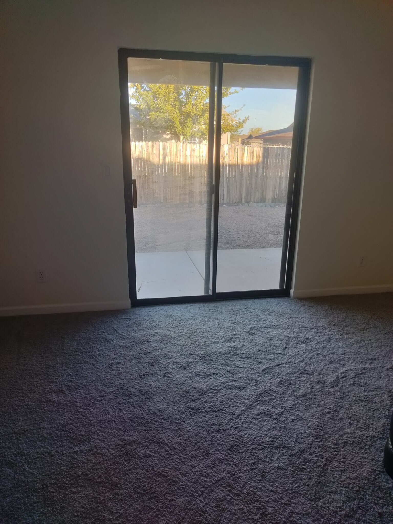 Patio is off Master bedrrom, nice patio out back, very provate setting - 8396 E Stevens Dr