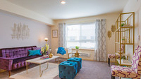 Bellevue Crossroads Living Room - Crossroads Active Senior Community