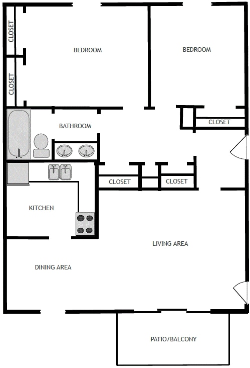 2BR/1BA - Santa Fe Village