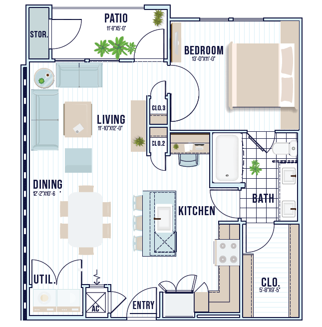 A6 | 787 sq ft - Dakota at Shepherd