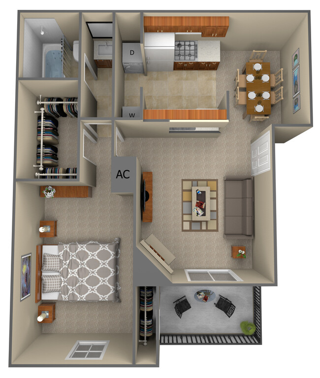 Floorplan - Four Winds Apartment Homes