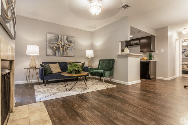 Living Room, Dining Room, and Kitchen - Verandas at Bear Creek