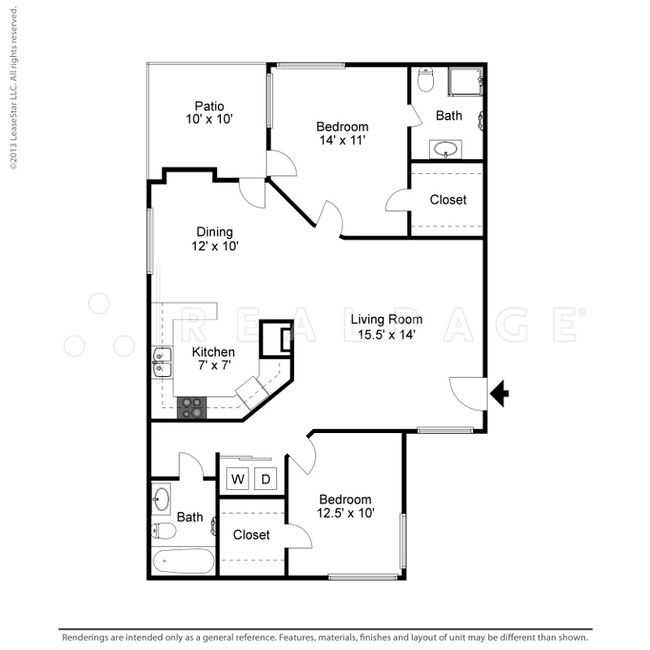 Floorplan - Elements of Belle Rive Apartments