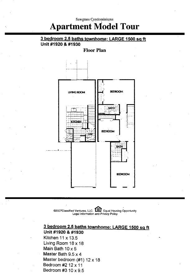 Floorplan - Sawgrass Apartments