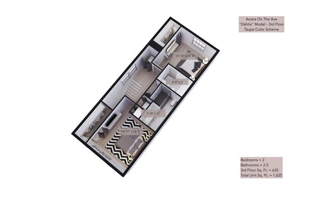 Dahlia - 3rd Floor (Taupe Model) - Aviara On The Ave