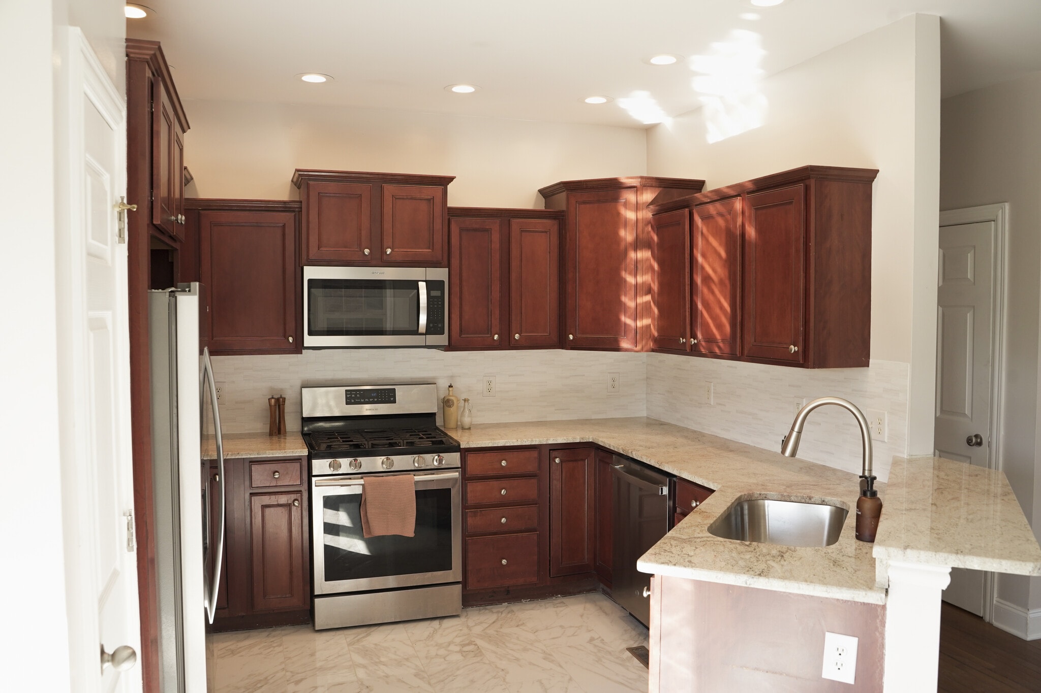 Kitchen with Stainless Steel Appliances and Granite Countertops (11x10) - 393 Hays Blvd