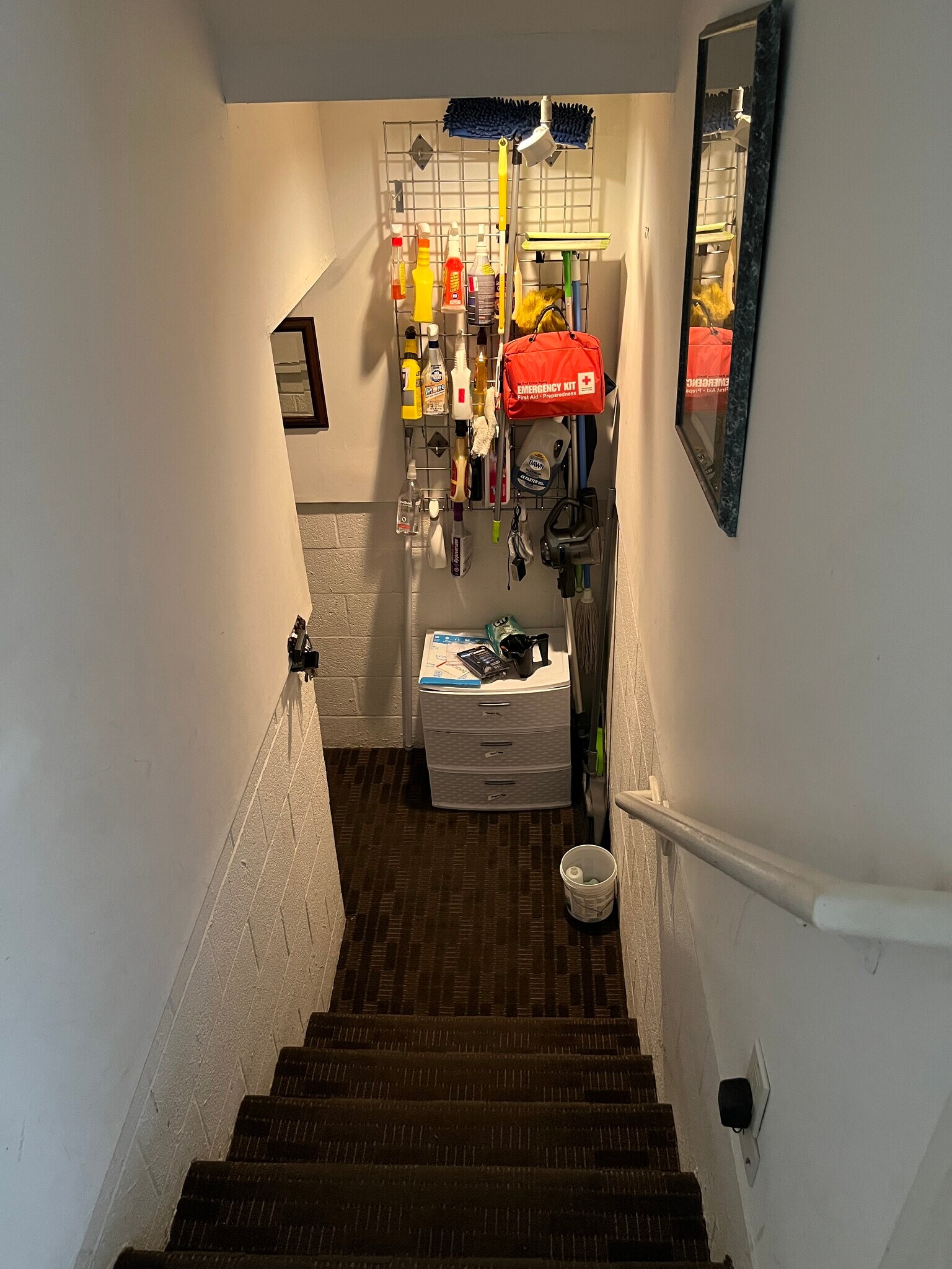 Interior Stairs to 2 car tandem garage - 919 Agate St