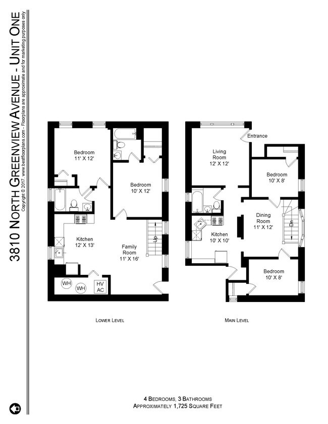 Floorplan - 3810 N. Greenview
